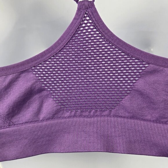 Skechers Size Large Purple Sports Bra Pull On Style Racerback Adjustable Straps - Picture 6 of 9